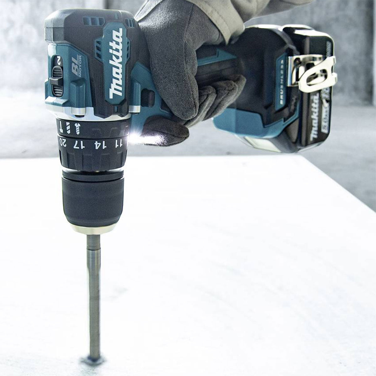 Makita DLX2414MJB 18V Brushless Twin Pack Combi Drill & Impact Driver with 2 x 4.0Ah Battery Charger & Bag