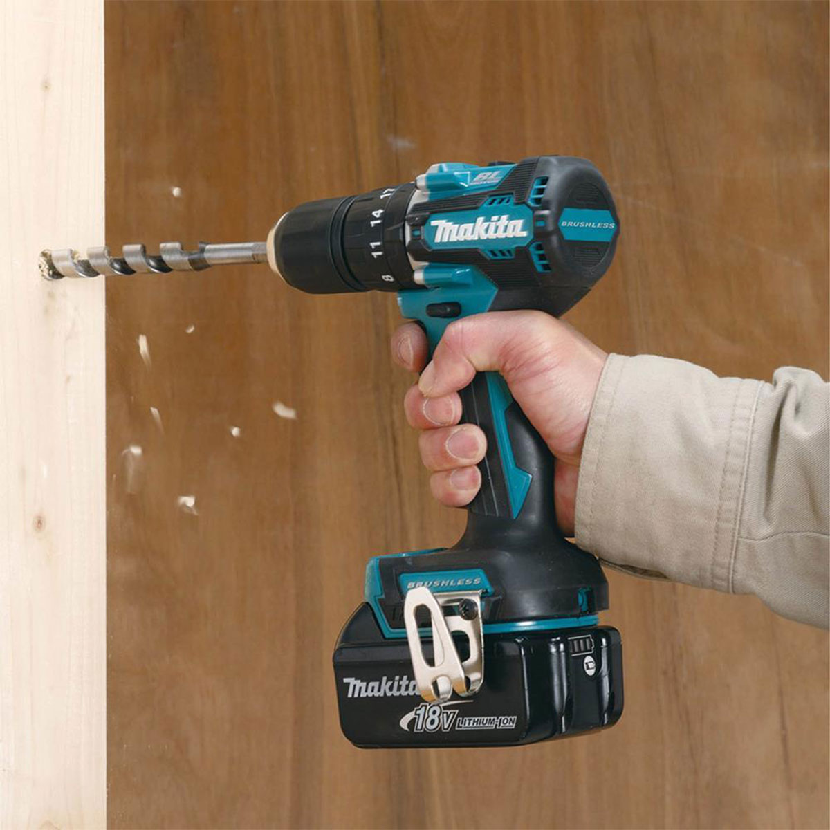 Makita DLX2414MJB 18V Brushless Twin Pack Combi Drill & Impact Driver with 2 x 4.0Ah Battery Charger & Bag