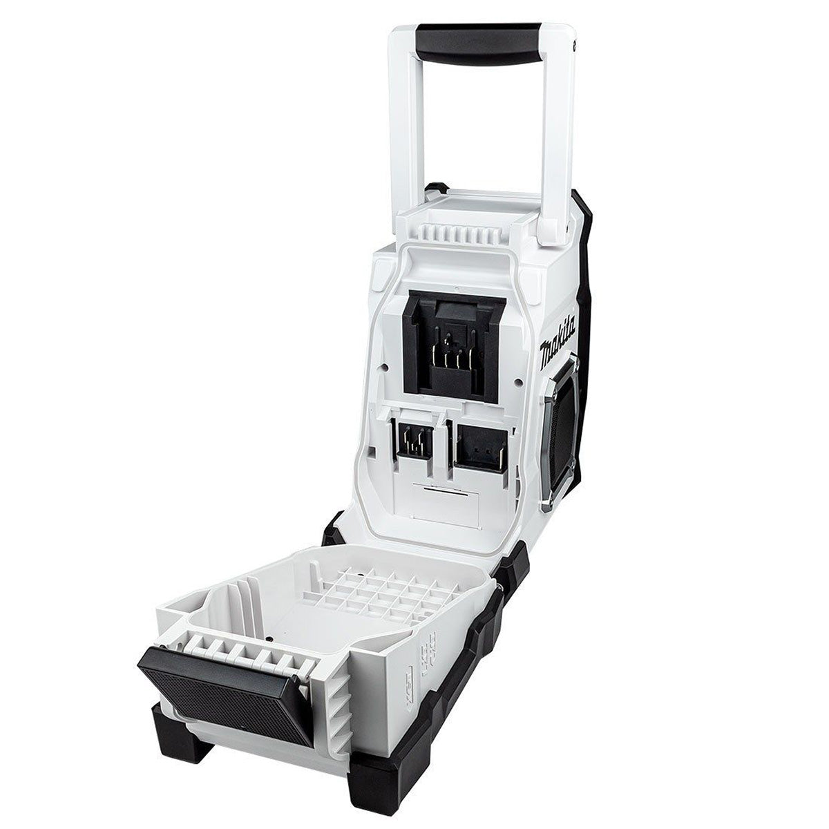 Makita MR001GZ01 12V / 40V / CXT / LXT / XGT Job Site Radio White with 1 x 3.0Ah Battery & Charger