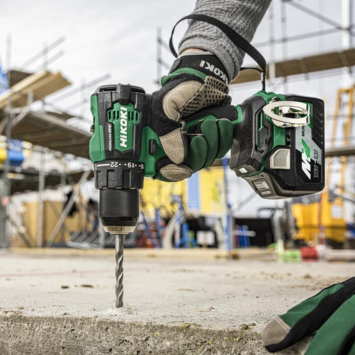 Hikoki DV18DEW2Z 18V Brushless Combi Drill with 1 x 5.0Ah Battery Charger & Case