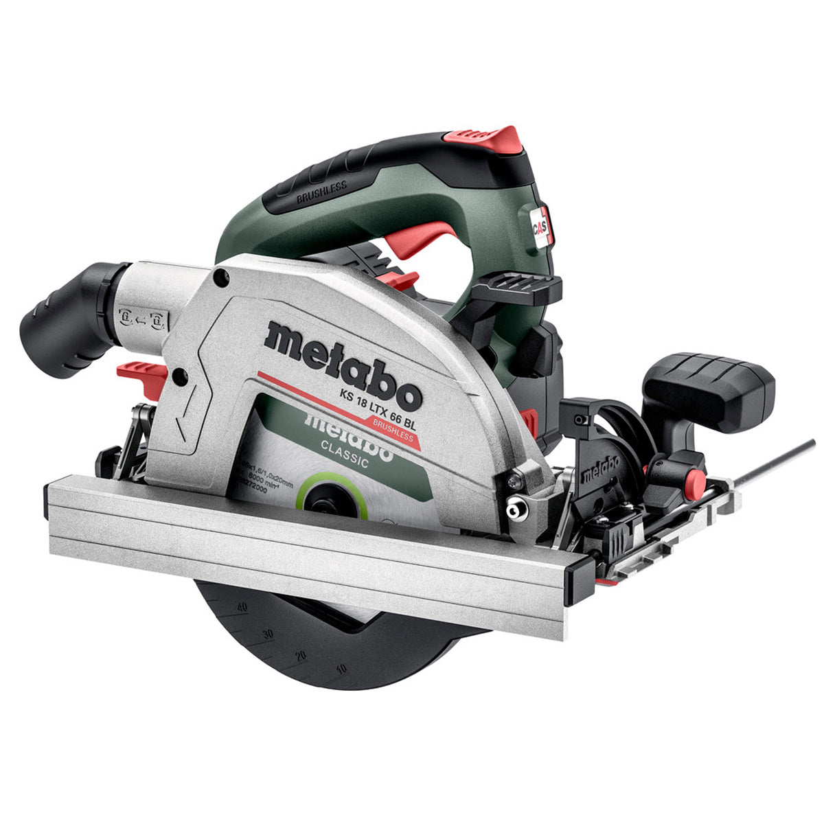 Metabo KS 18 LTX 66 BL 18V Brushless 165mm Circular Saw with Metabox & Wood Blade