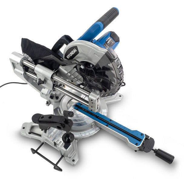 Hyundai HYMS1500E Mitre Saw with 210mm Blade 230V/1500W Crosscut Saw for Precision Cutting