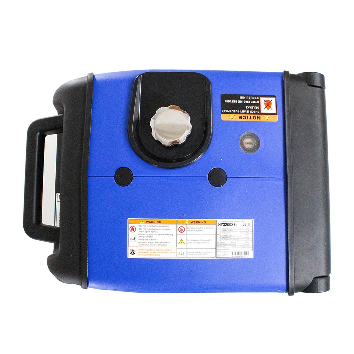 Hyundai HY3200SEi Petrol Inverter Generator, Remote Keyfob & Electric Start, Wheel Kit 3200W/240V