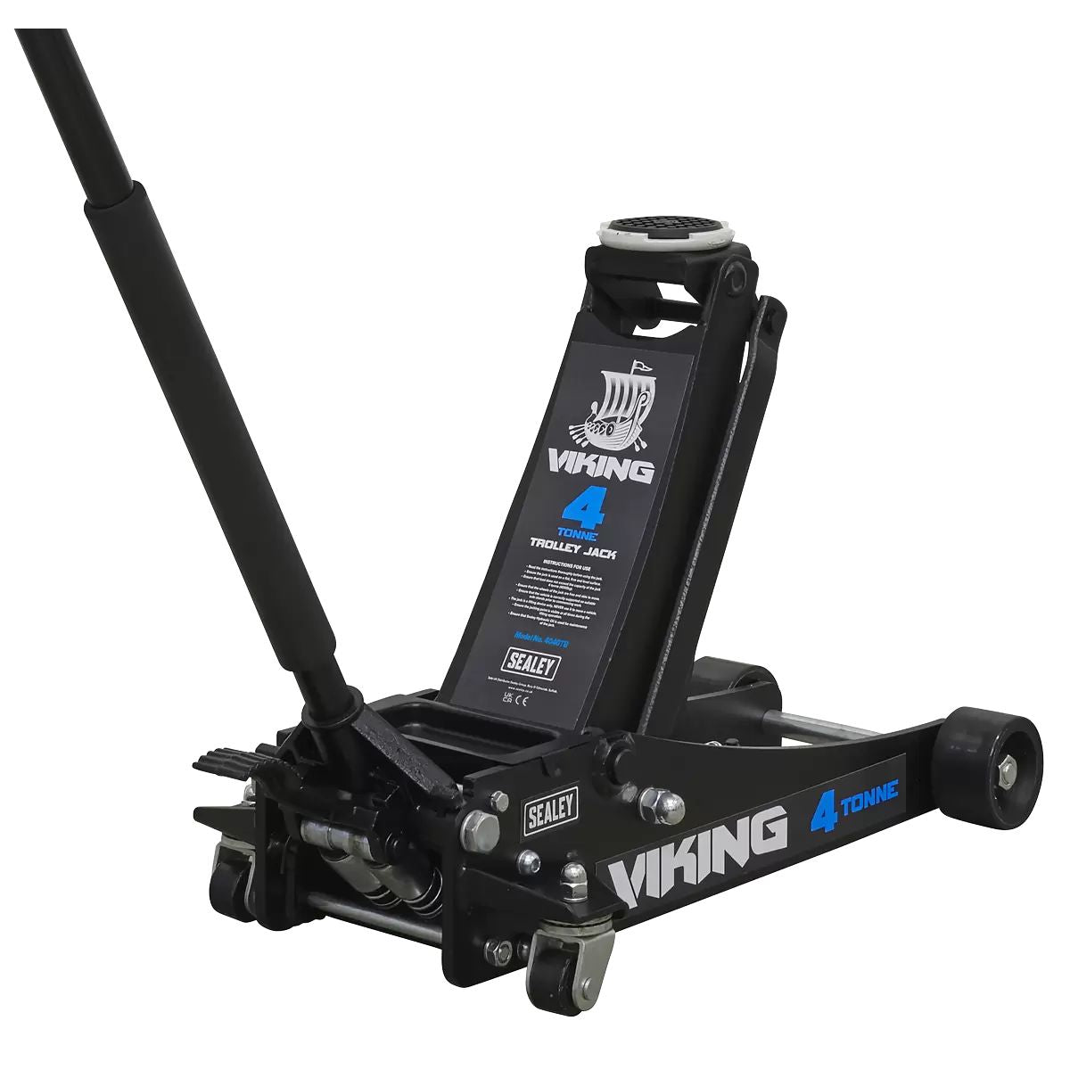 Sealey 4040TB Viking Tyre Bay Trolley Jack 4 tonne Low Entry Rocket Lift Garage