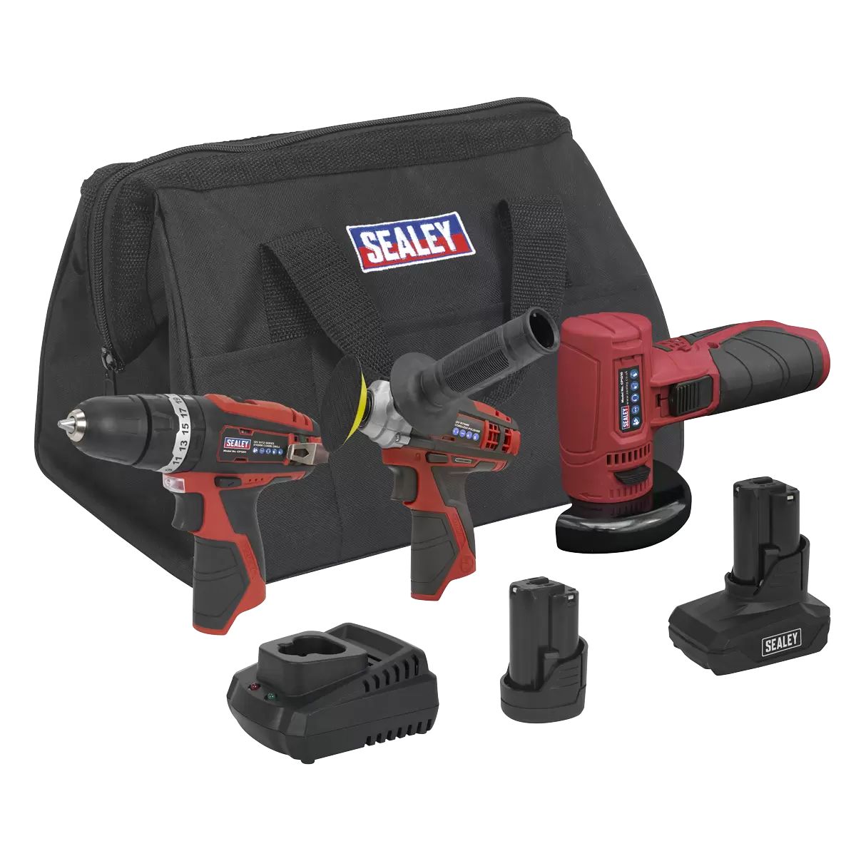 Sealey CP1200COMBO7 12V Cordless Power Tool Combo Kit