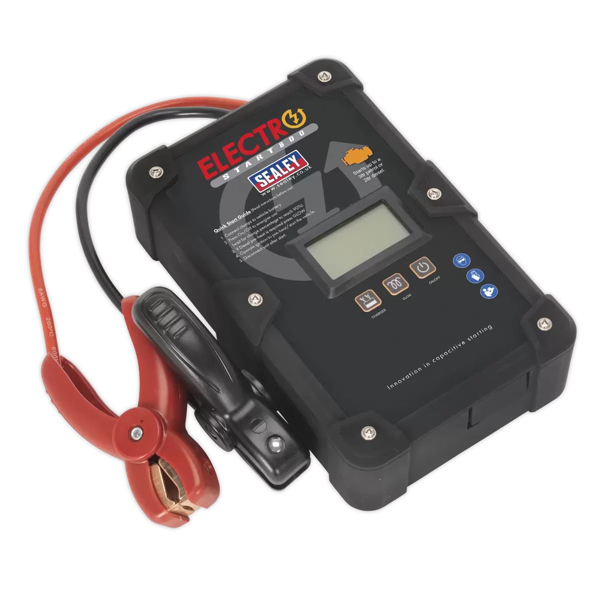 Sealey E/START800 12V ElectroStart Batteryless Power Start 800A