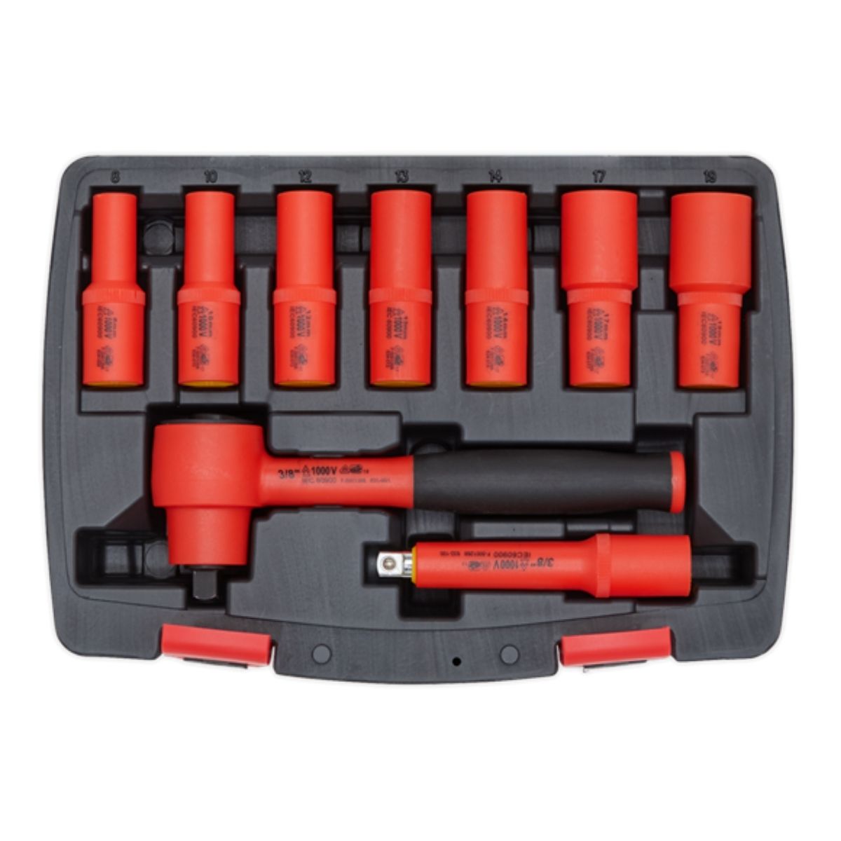 Sealey AK7942 Insulated Socket Set 9pc 3/8"Sq Drive