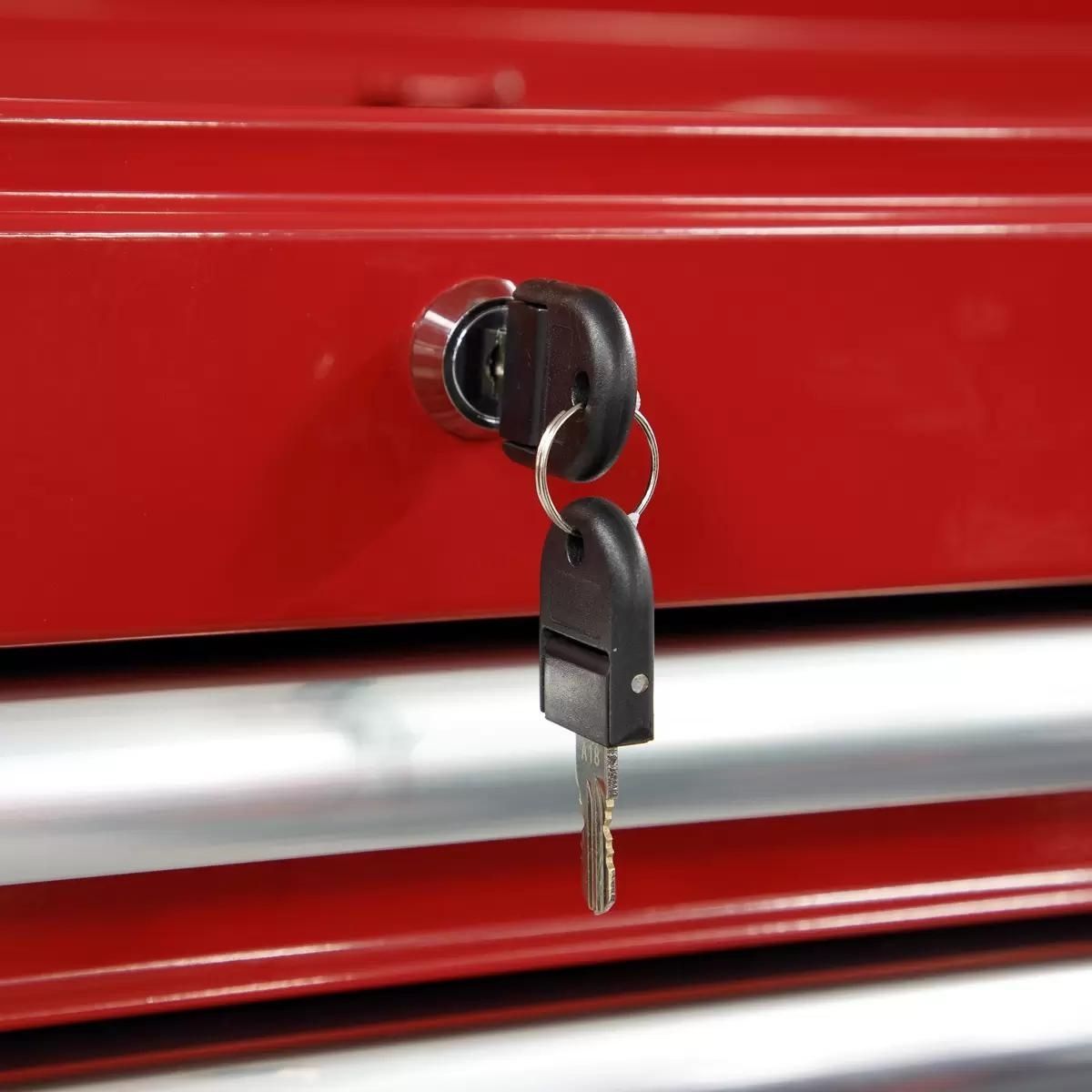 Sealey AP33479 Rollcab 7 Drawer with Ball-Bearing Slides Red
