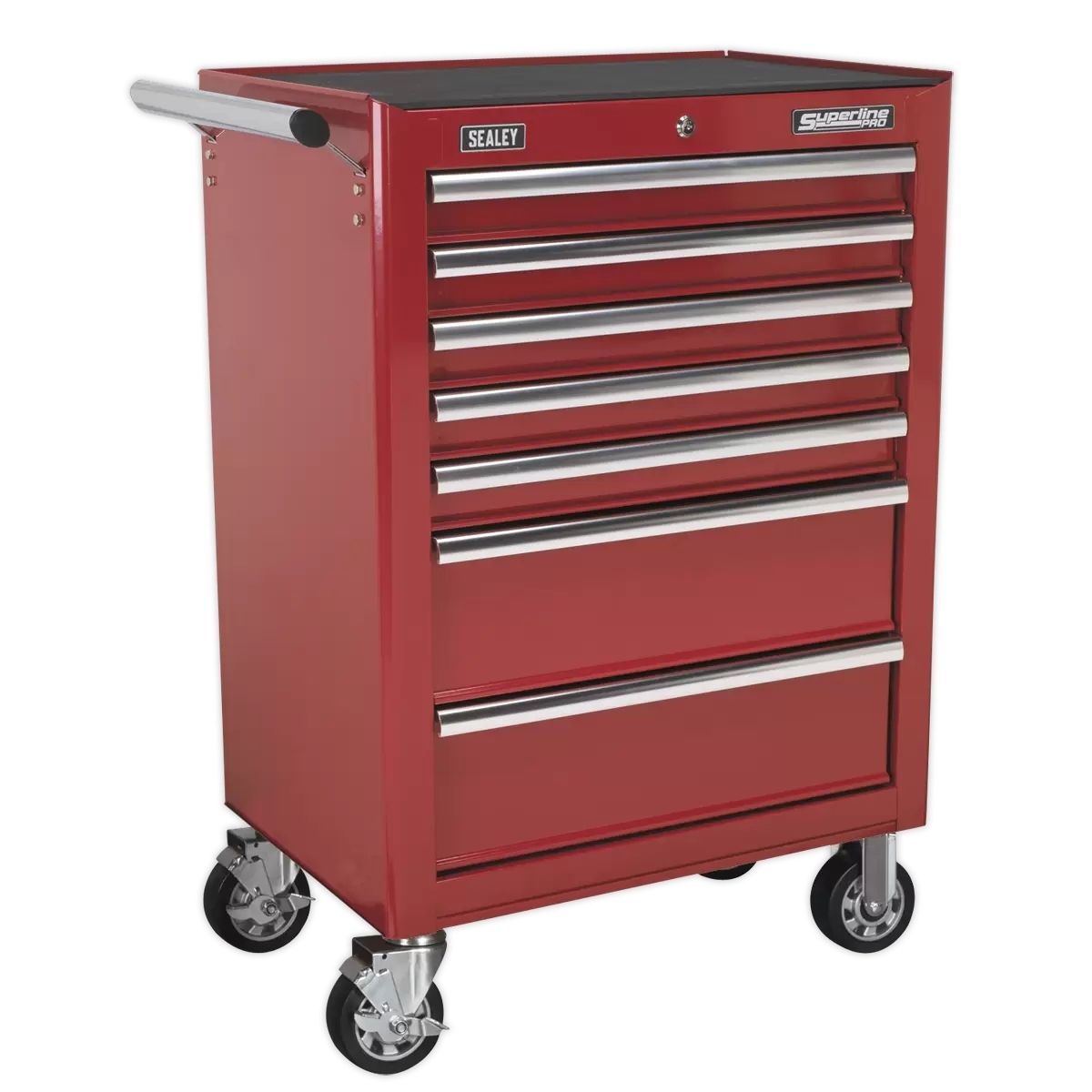Sealey AP33479 Rollcab 7 Drawer with Ball-Bearing Slides Red