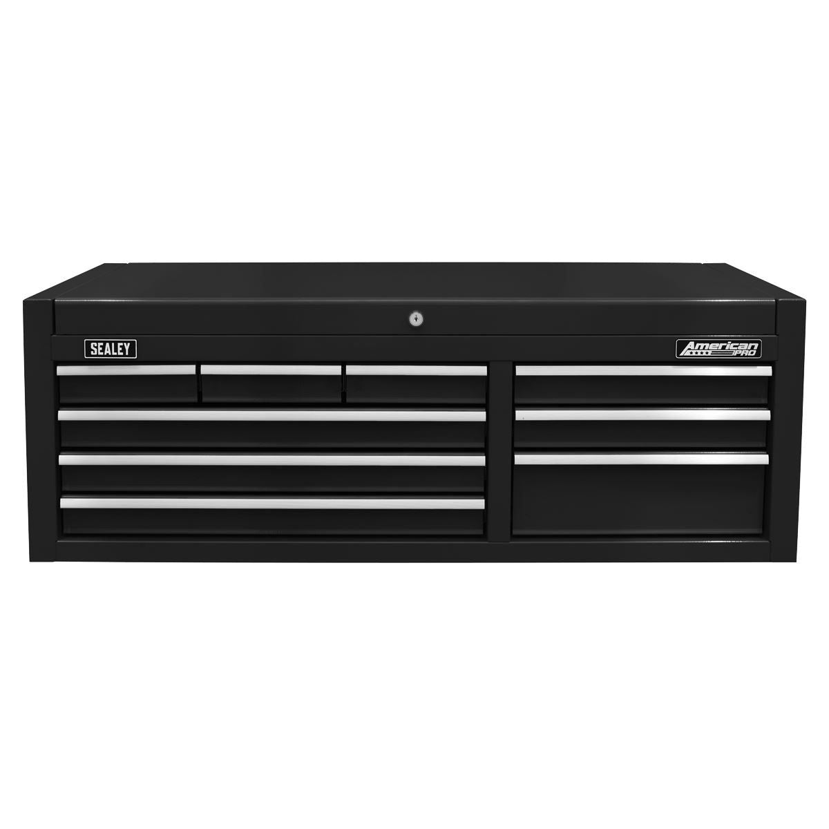 Sealey AP4109B 9 Drawer Top chest with Ball Bearing Slides Black