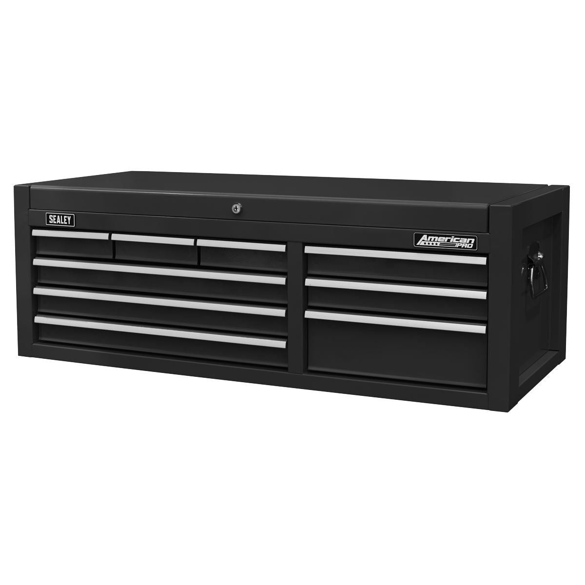 Sealey AP4109B 9 Drawer Top chest with Ball Bearing Slides Black