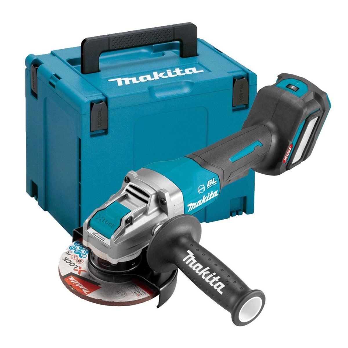 Makita GA041GZ01 40V XGT Max 125mm Brushless Angle Grinder Body Only With Carry Case