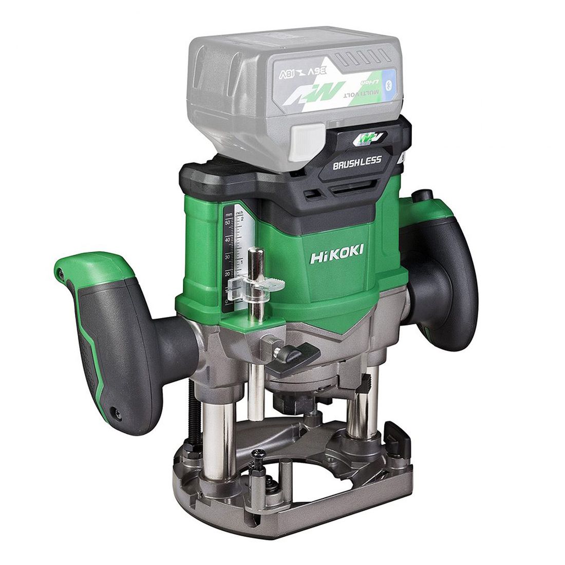 Hikoki M3612DAJ2Z 36V Brushless 1/2" Plunge Router with 12 Piece Cutter Set