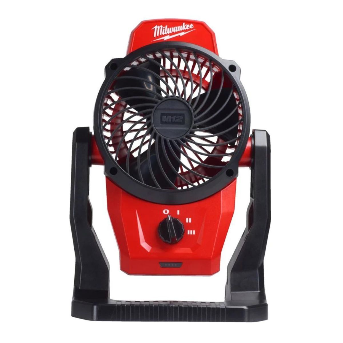 Milwaukee M12AF-0 12V Cordless Air Fan with 2 x 2.0Ah Batteries & Charger