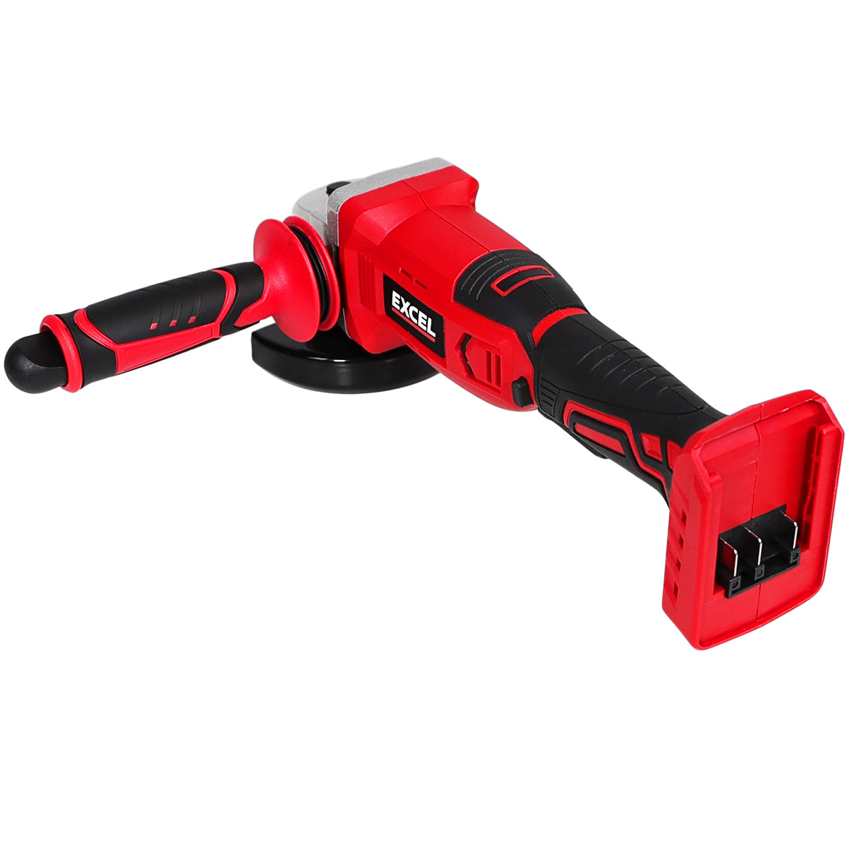 Excel 18V Cordless Angle Grinder 115mm with 1 x 2.0Ah Battery Charger & Bag