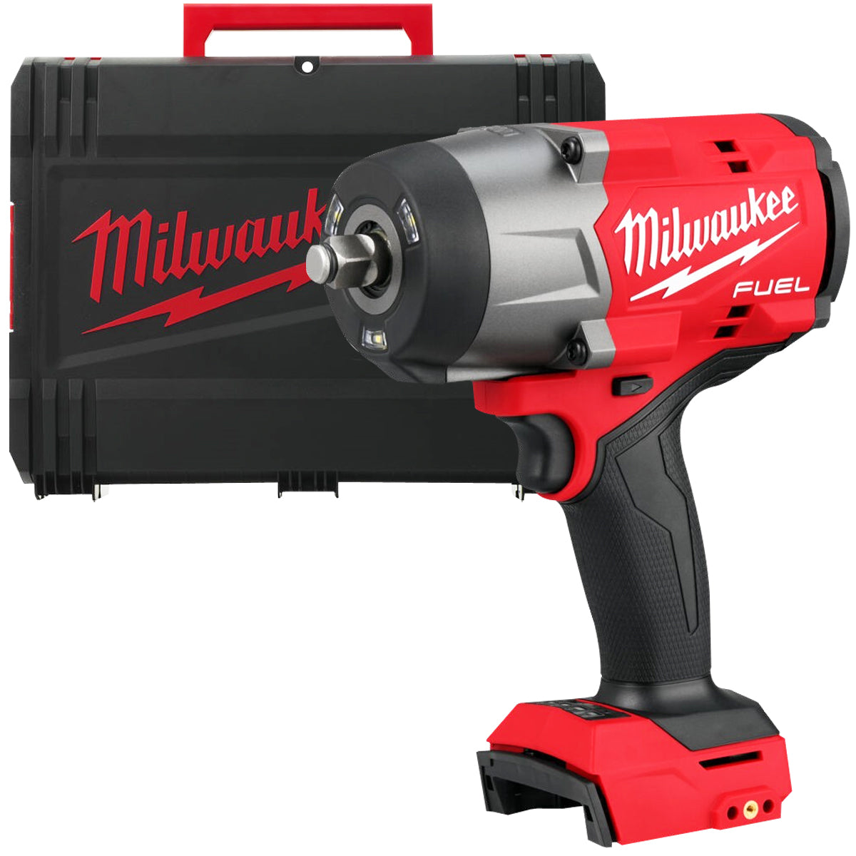 Milwaukee M18FHIW2F12-0X 18V Fuel Brushless 1/2" High Torque Impact Wrench with 1 x 5.5Ah Battery Charger & Case