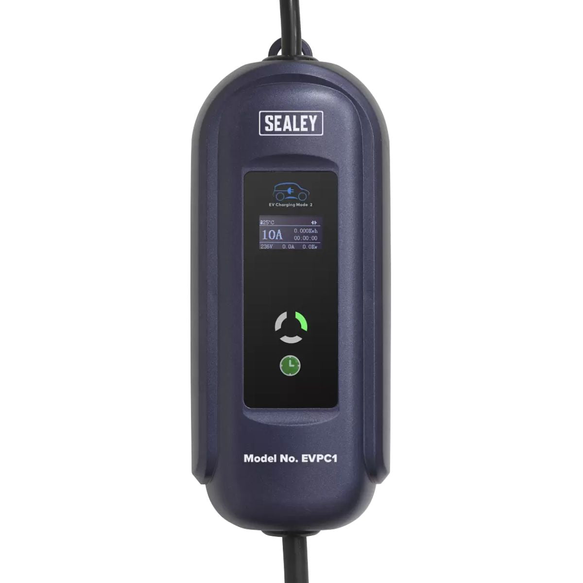 Sealey EVPC1 230V Portable EV Charger Mode 2 Type 1 to UK 10A 5m Cable