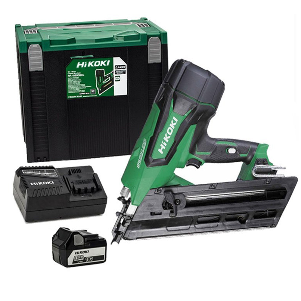 HiKOKI NR1890DCJ6Z 18V Brushless First Fix Framing Nailer with 1 x 5.0Ah Battery & Charger