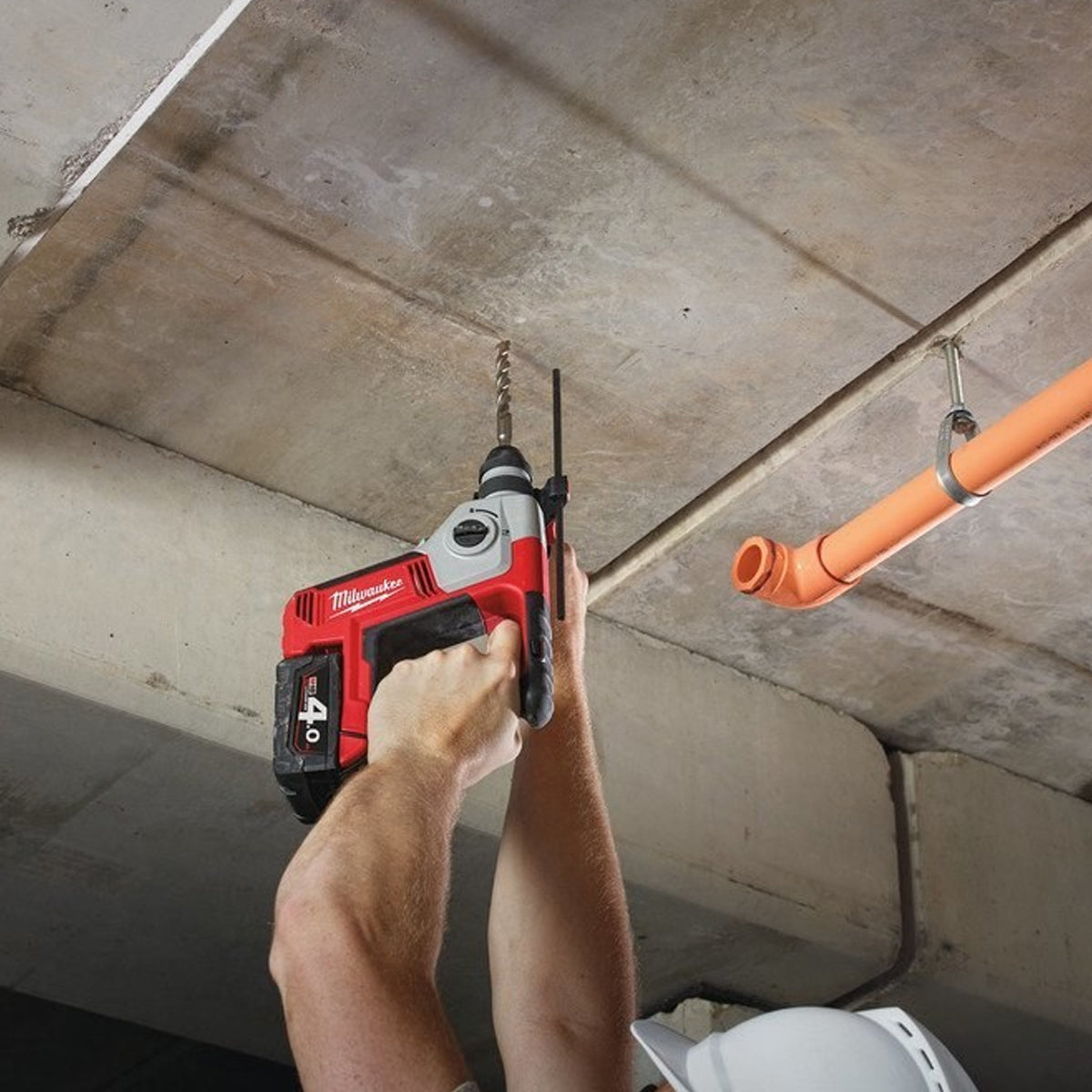 Milwaukee M18 BH-0 18V SDS+ 2 Mode Hammer Drill with 1 x 3.0Ah Battery Charger & Bag