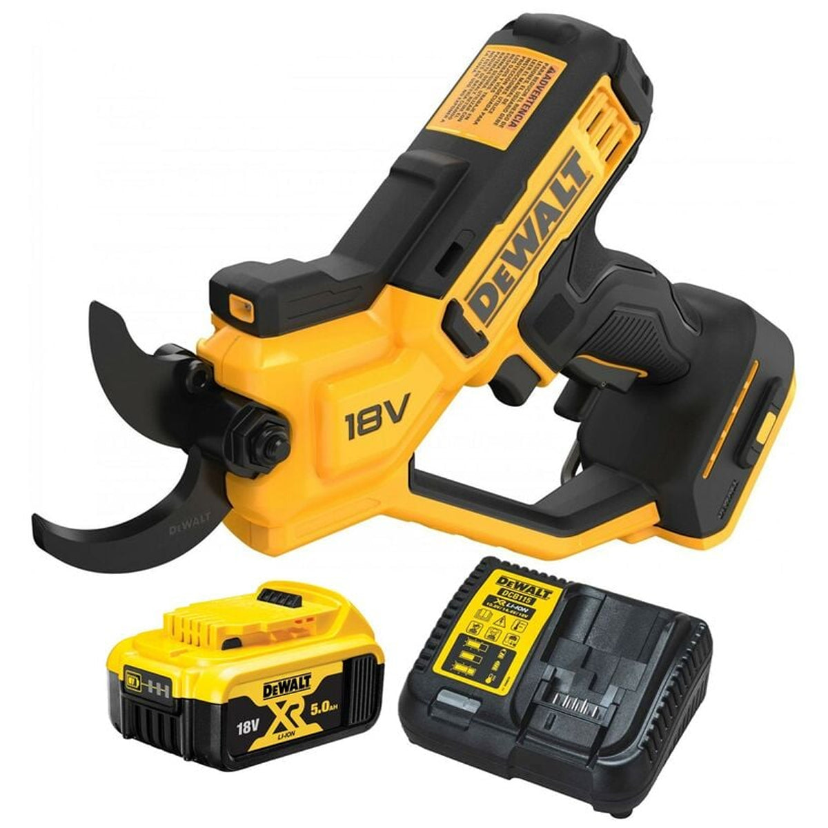 Dewalt DCMPP568P1 18V XR Pruner 1 x 5.0Ah Li-ion Battery & DCB115 Charger