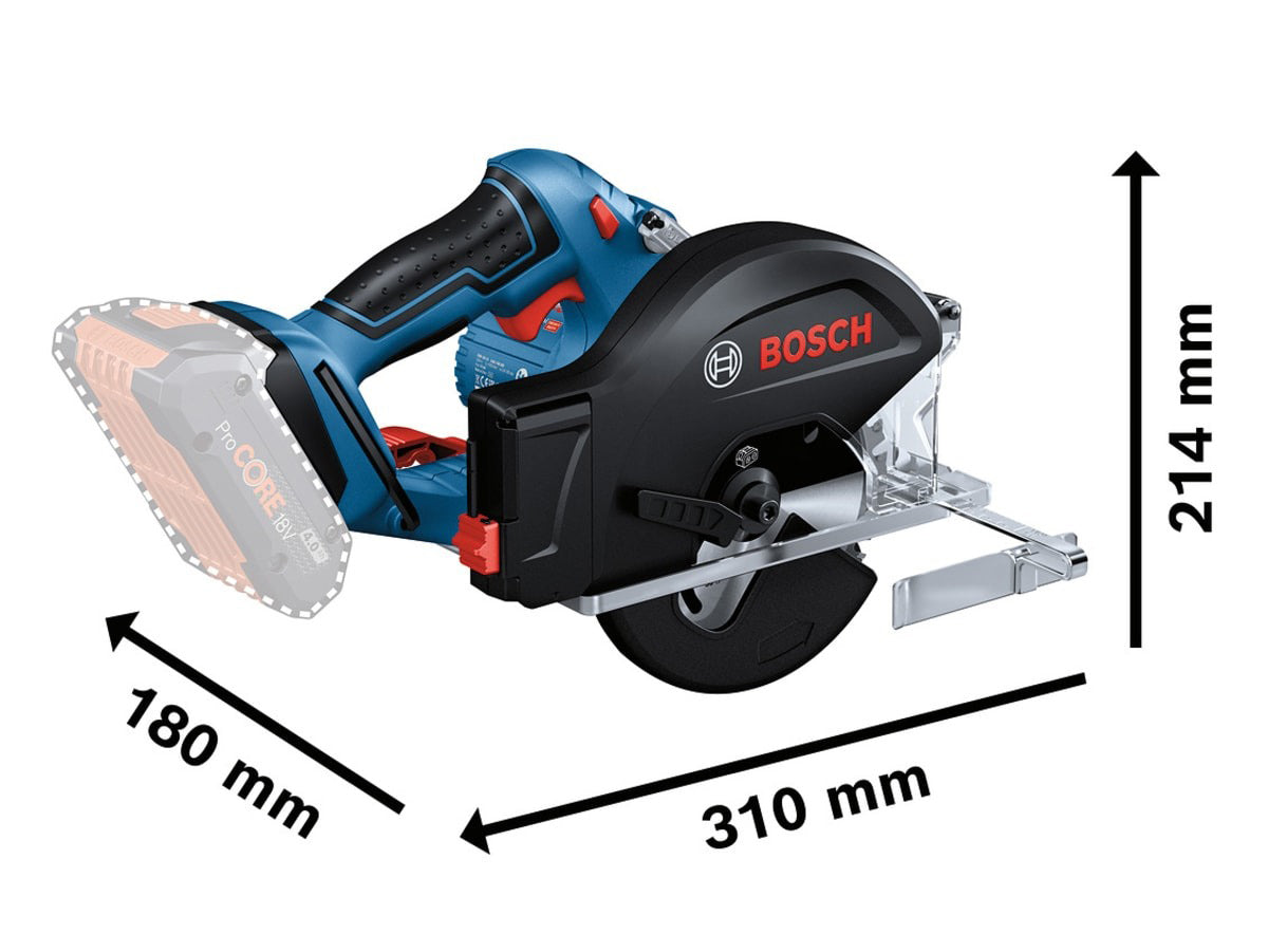 Bosch GKM 18V-50 Professional Metal Circular Saw for Precision Cutting Body Only 06016B8000