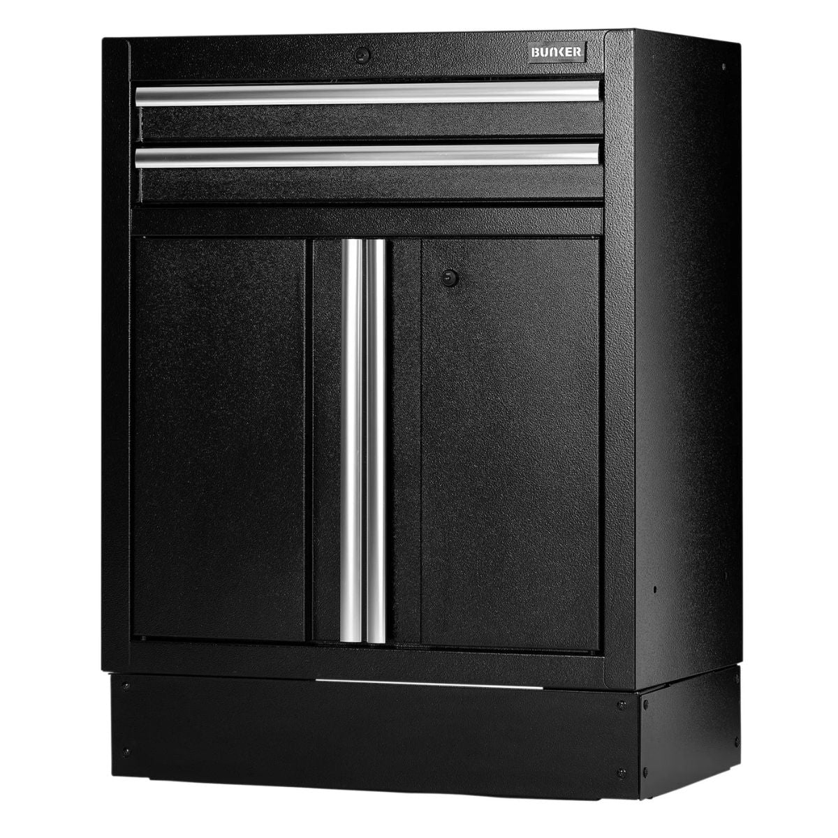 Draper MS400-2BU BUNKER 680mm Modular Floor Cabinet 2 Drawer & 2 Door Heavy-Duty Storage Solution 23752