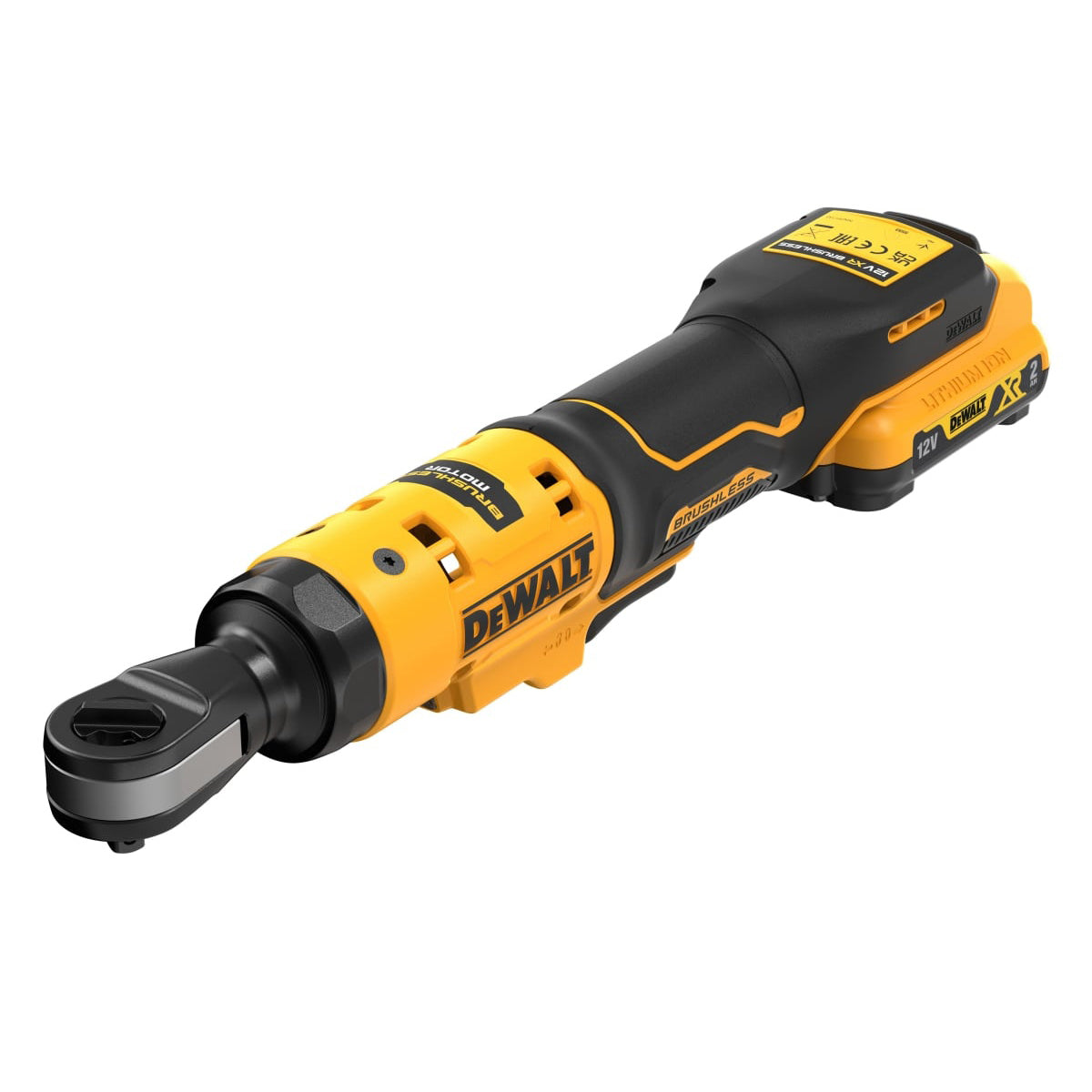 DeWalt DCF503D1 12V XR 3/8'' Open Head Ratchet Kit 1 x 2.0Ah Battery, Charger & Soft Tool Bag
