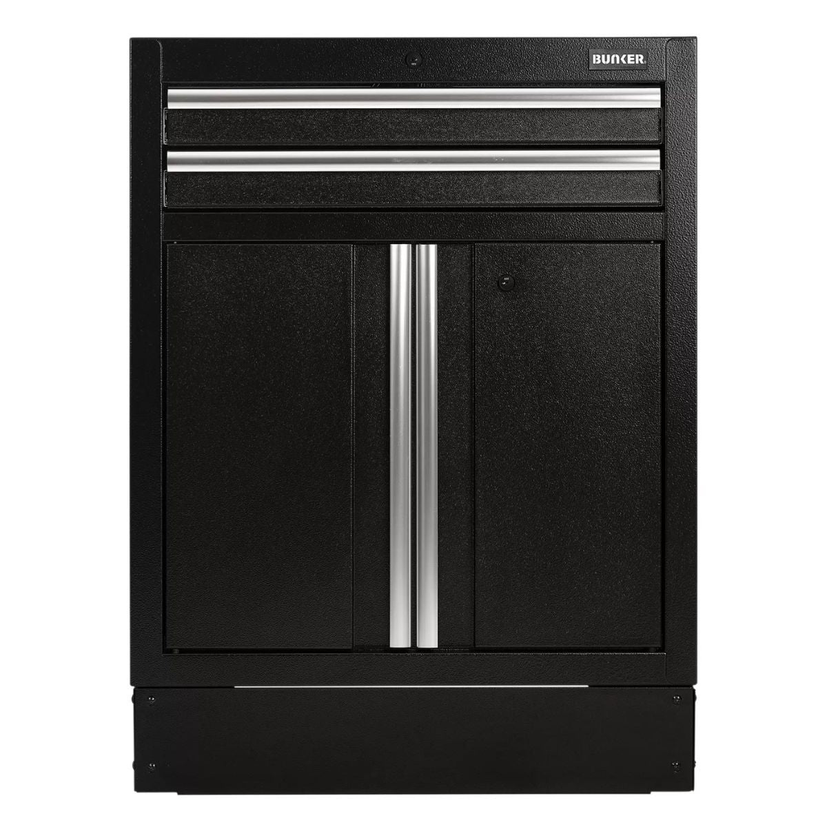 Draper MS400-2BU BUNKER 680mm Modular Floor Cabinet 2 Drawer & 2 Door Heavy-Duty Storage Solution 23752