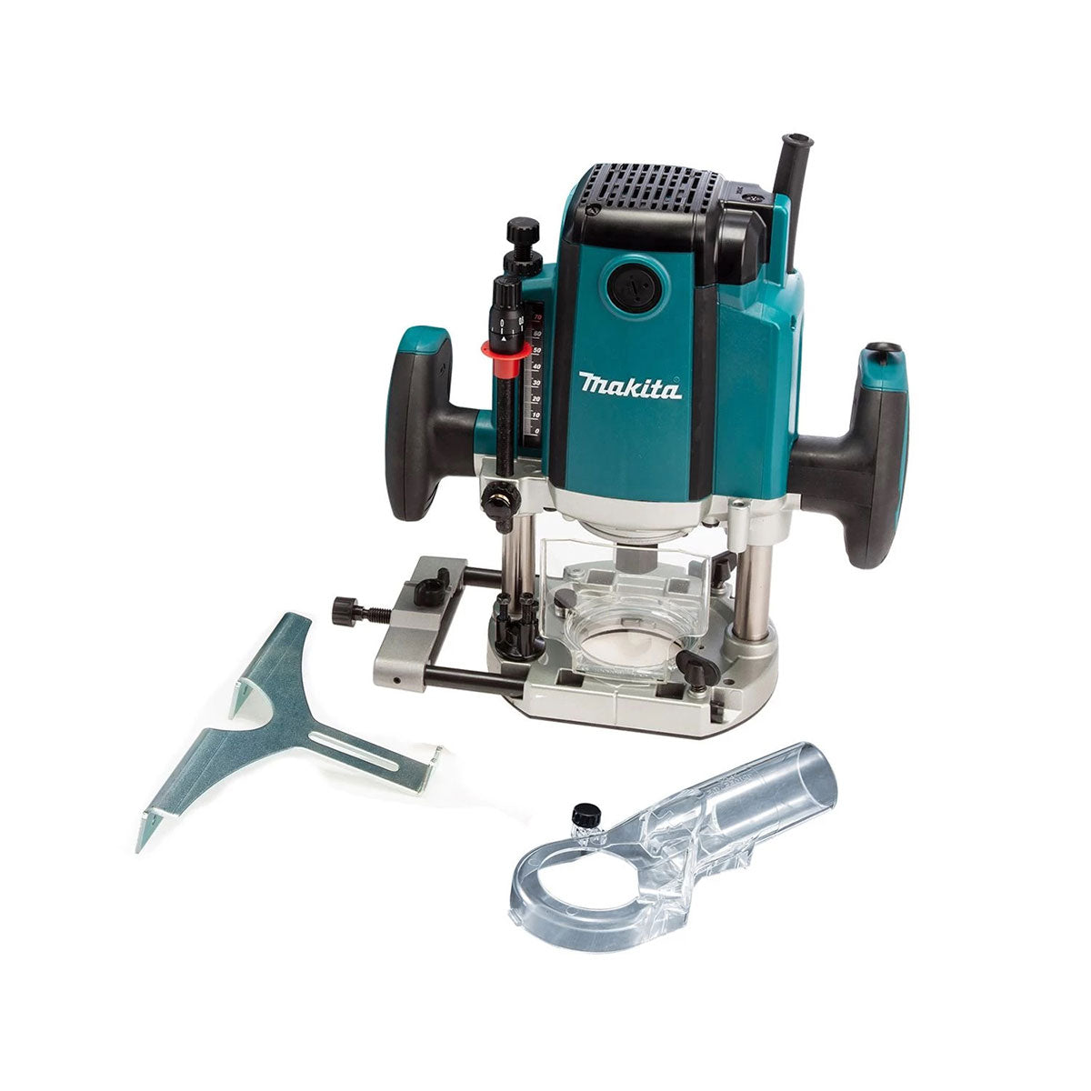 Makita RP1803/2 1/2" Plunge Router 240V/1650W With Cutter Bit 35 Piece Set