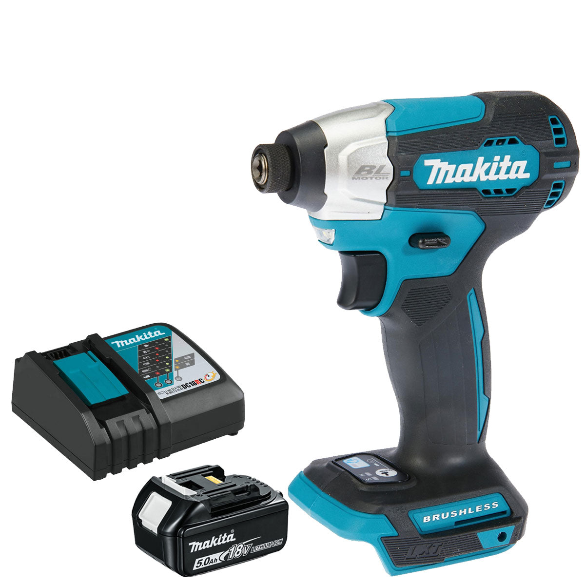 Makita DTD157Z 18V Brushless Impact Driver with 1 x 5.0Ah Battery & Charger