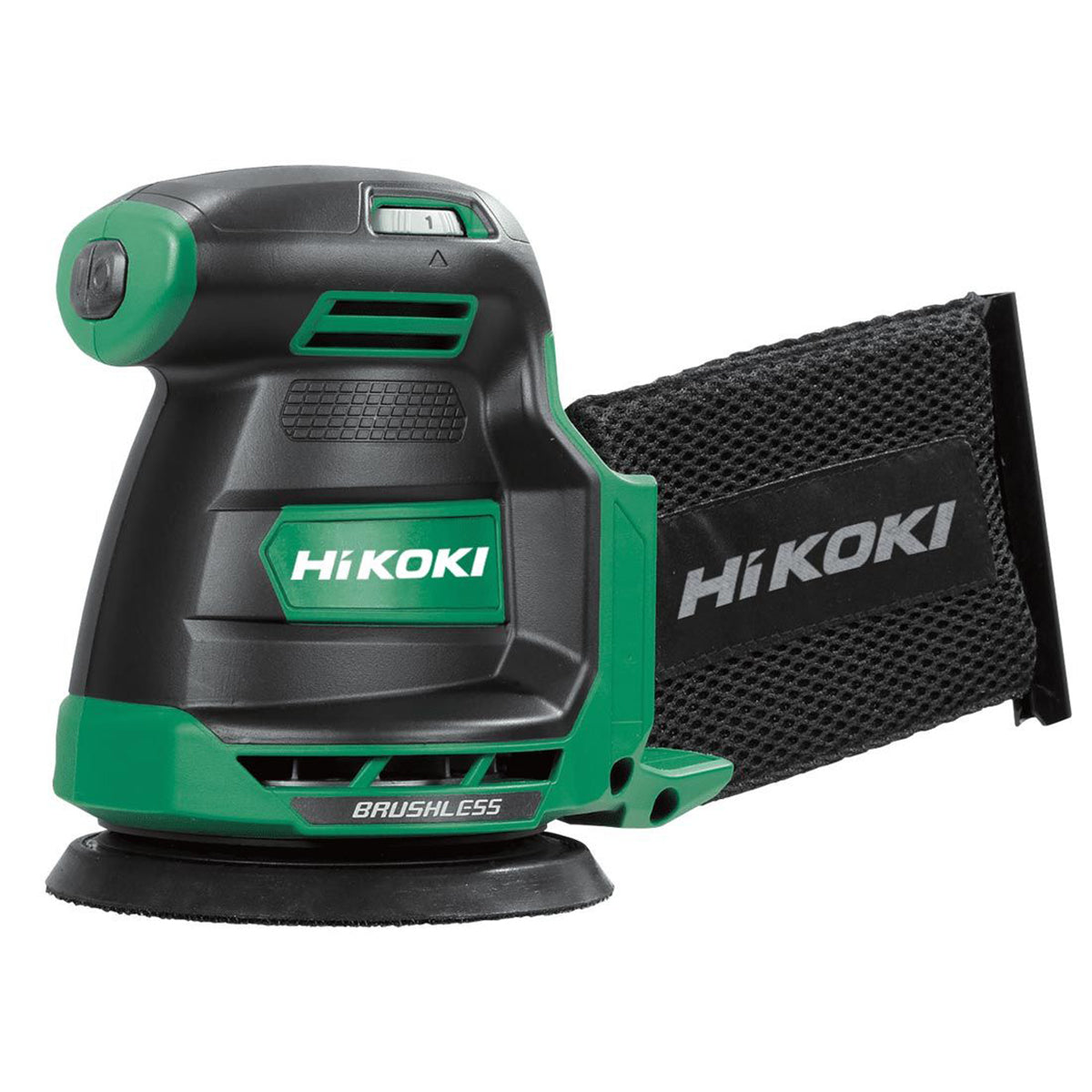 Hikoki SV1813DAJ2Z 18V Brushless 125mm Random Orbit Sander with 1 x 2.5Ah/5.0Ah Battery & Charger
