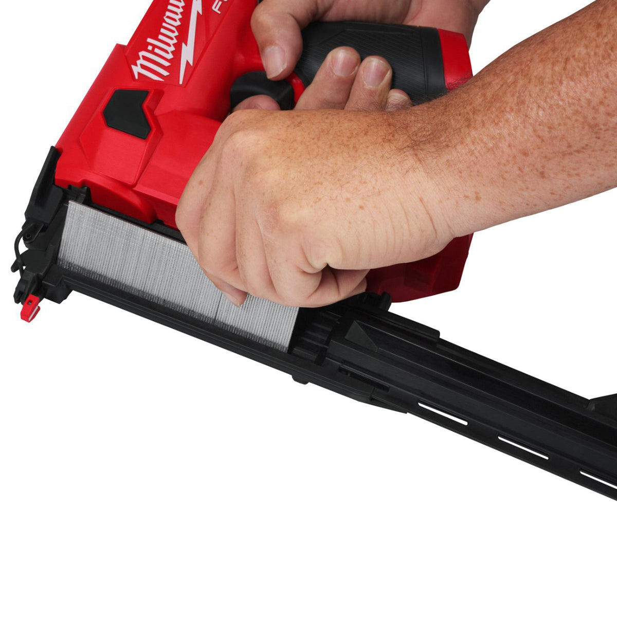 Milwaukee M12FCN18GS-0X 12V FUEL Brushless 18Ga Second Fix Straight Brad Nailer with 1 x 6.0Ah Battery & Charger