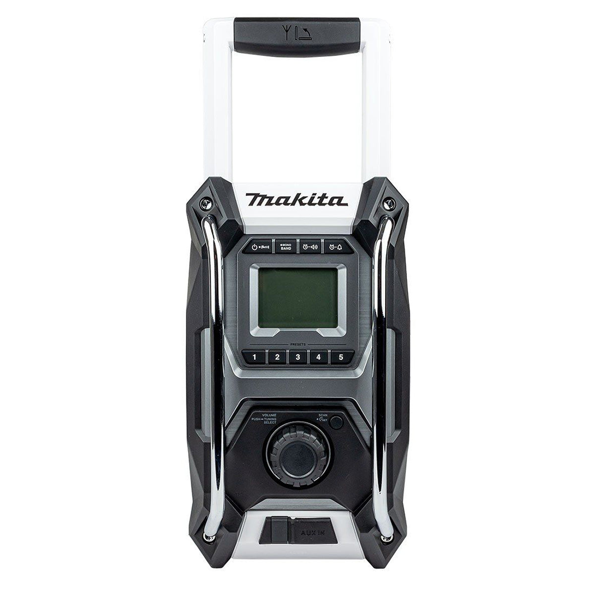 Makita MR001GZ01 12V / 40V / CXT / LXT / XGT Job Site Radio White with 1 x  3.0Ah Battery & Charger