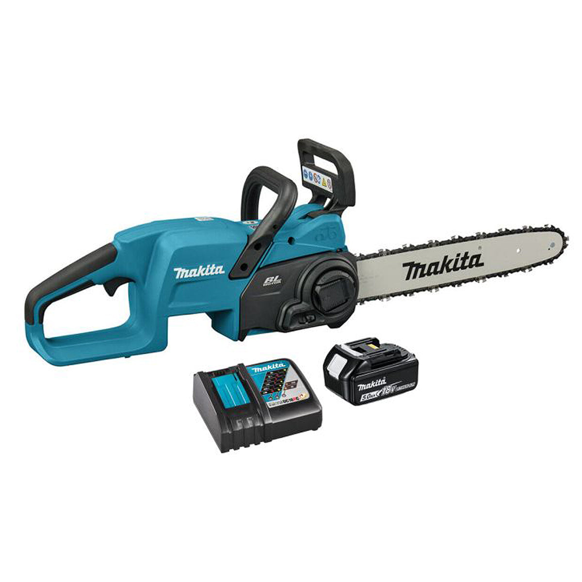 Makita DUC357RT 18V LXT Brushless 35cm Chainsaw With 1 x 5.0Ah Battery & Charger