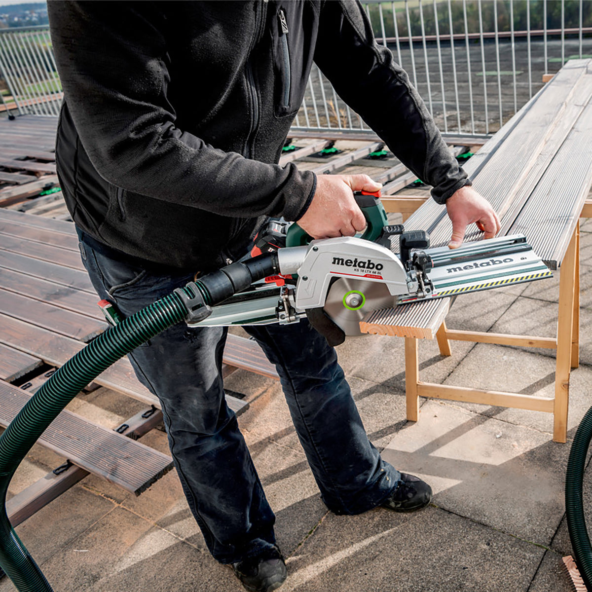 Metabo KS 18 LTX 66 BL 18V Brushless 165mm Circular Saw with Metabox & Wood Blade