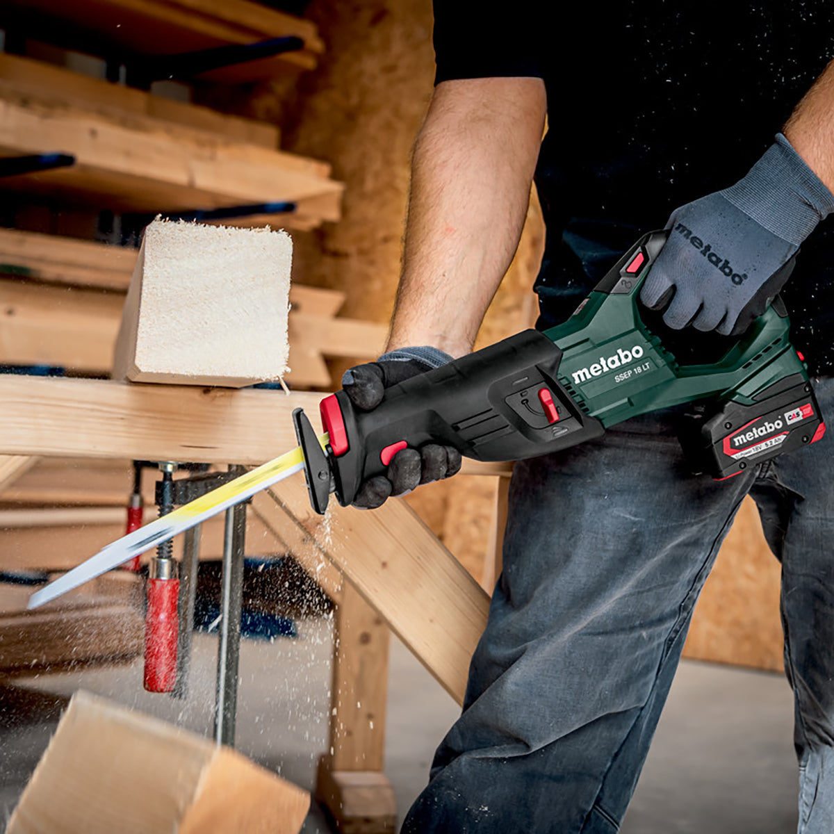 Metabo SSEP 18 LT 18V Sabre Saw Body Only in Metabox 601616840