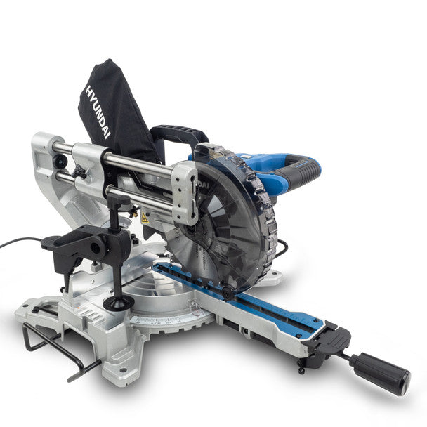 Hyundai HYMS1500E Mitre Saw with 210mm Blade 230V/1500W Crosscut Saw for Precision Cutting
