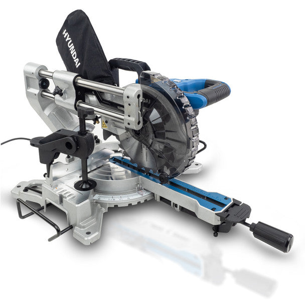 Hyundai HYMS1500E Mitre Saw with 210mm Blade 230V/1500W Crosscut Saw for Precision Cutting