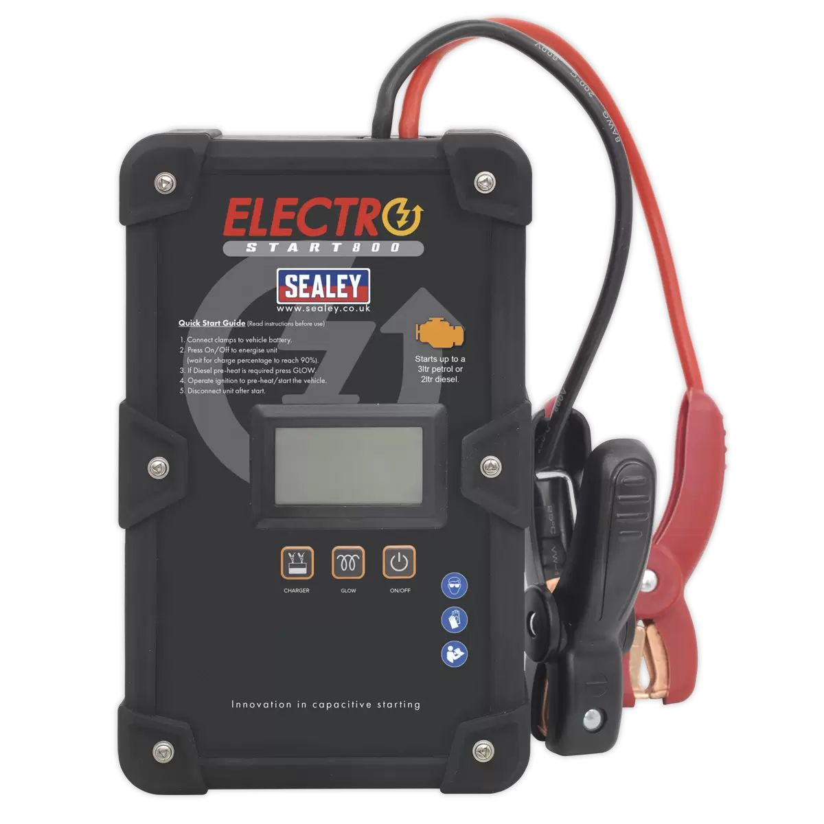 Sealey E/START800 12V ElectroStart Batteryless Power Start 800A