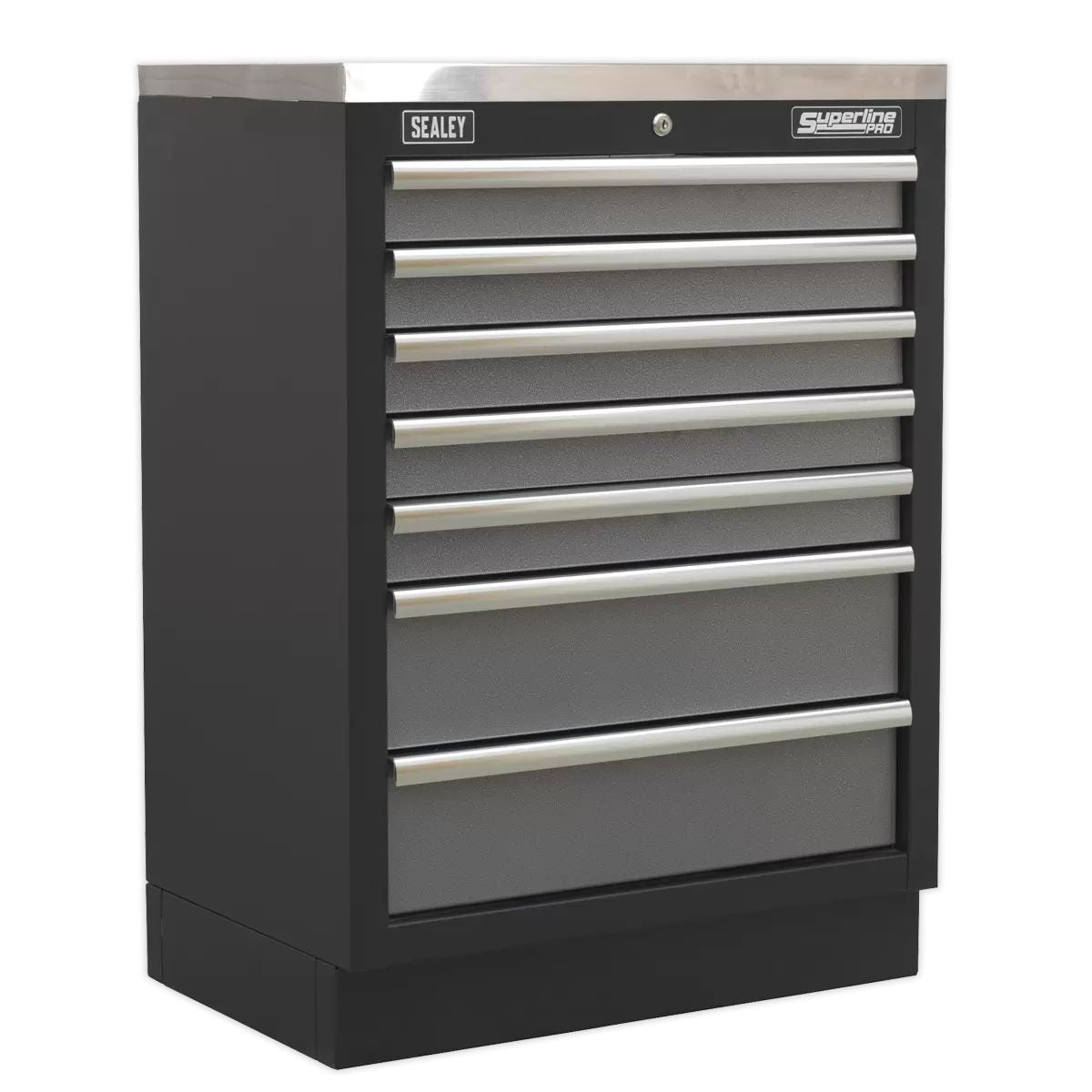 Sealey APMSSTACK07SS Modular Storage 2.0m System Combo Stainless Steel Worktop