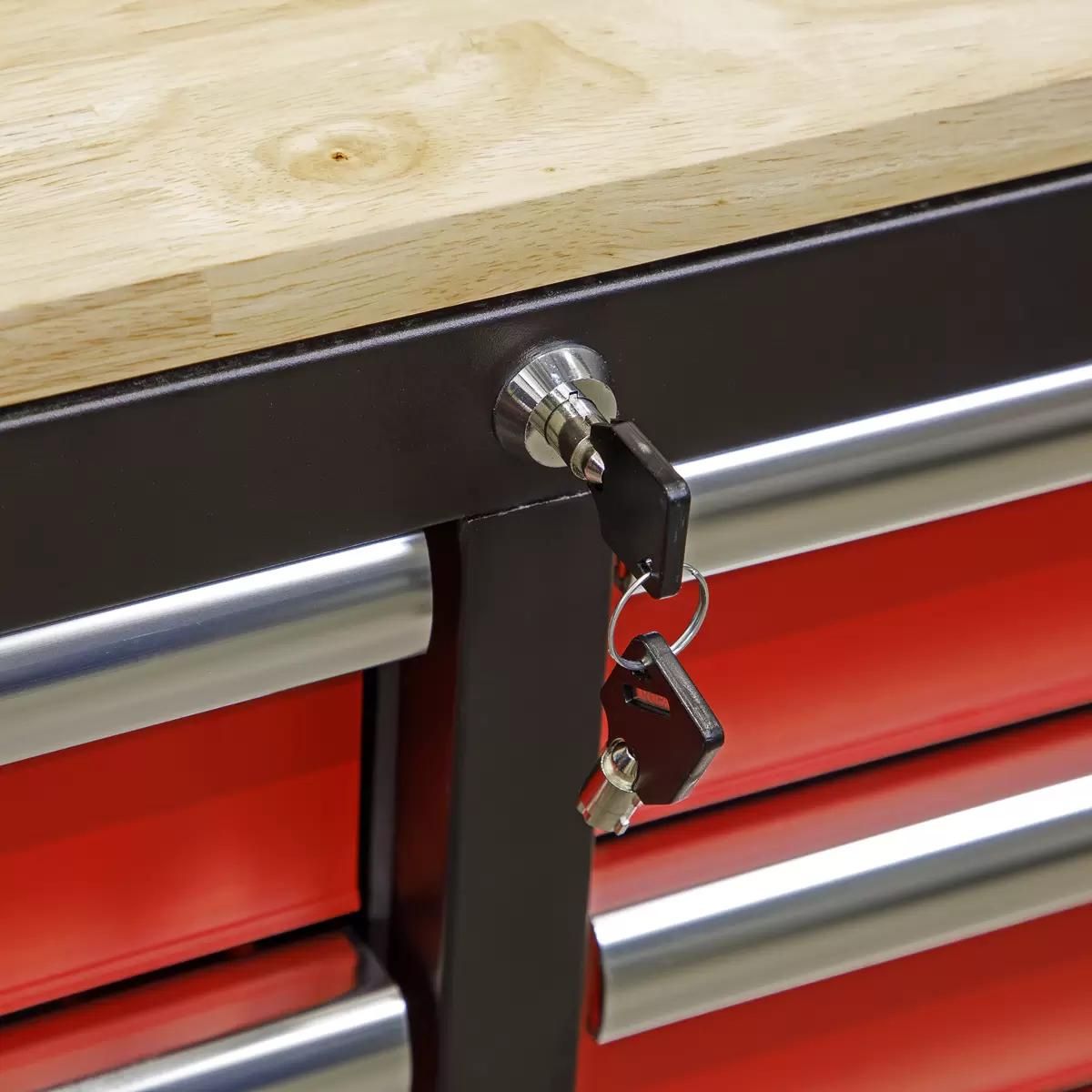 Sealey AP6310 10 Drawer Mobile Workstation with Backboard