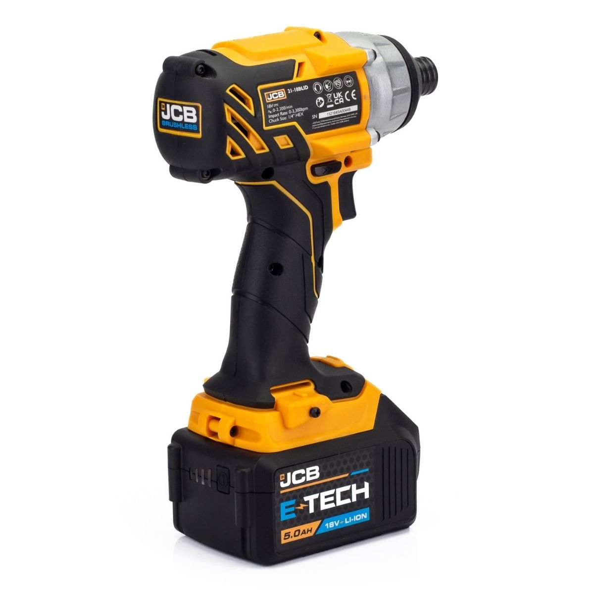 JCB 21-18BL3PK-5 18V Brushless 3 Piece Kit with 2 x 5.0Ah Batteries ,Charger & Bag