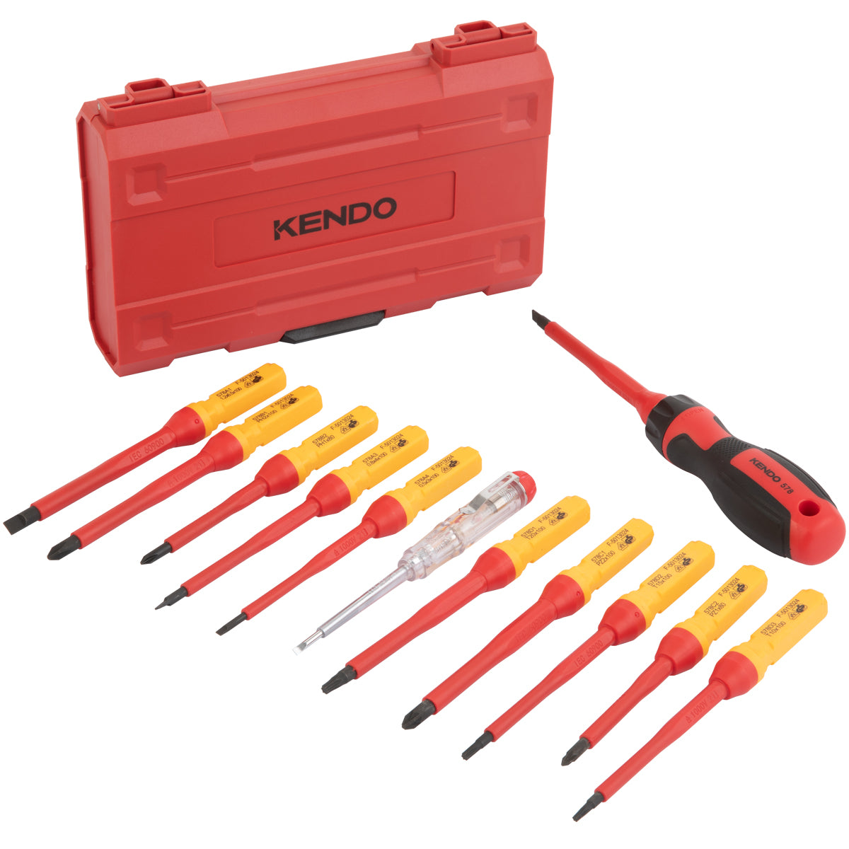 Kendo VDE Screwdriver Set 13 Pieces