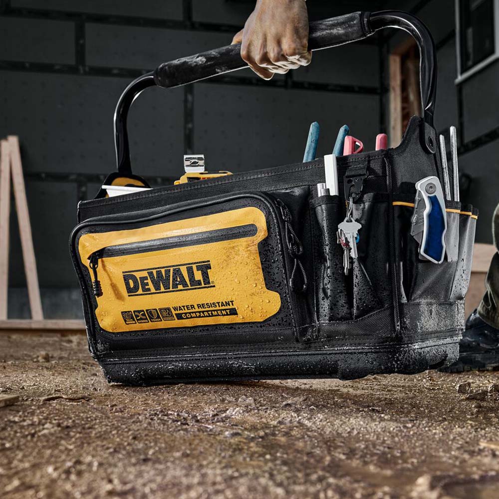Dewalt DWST60106-1 Pro 20" Tote Tool Bag Storage 36 Pockets Water Resistant