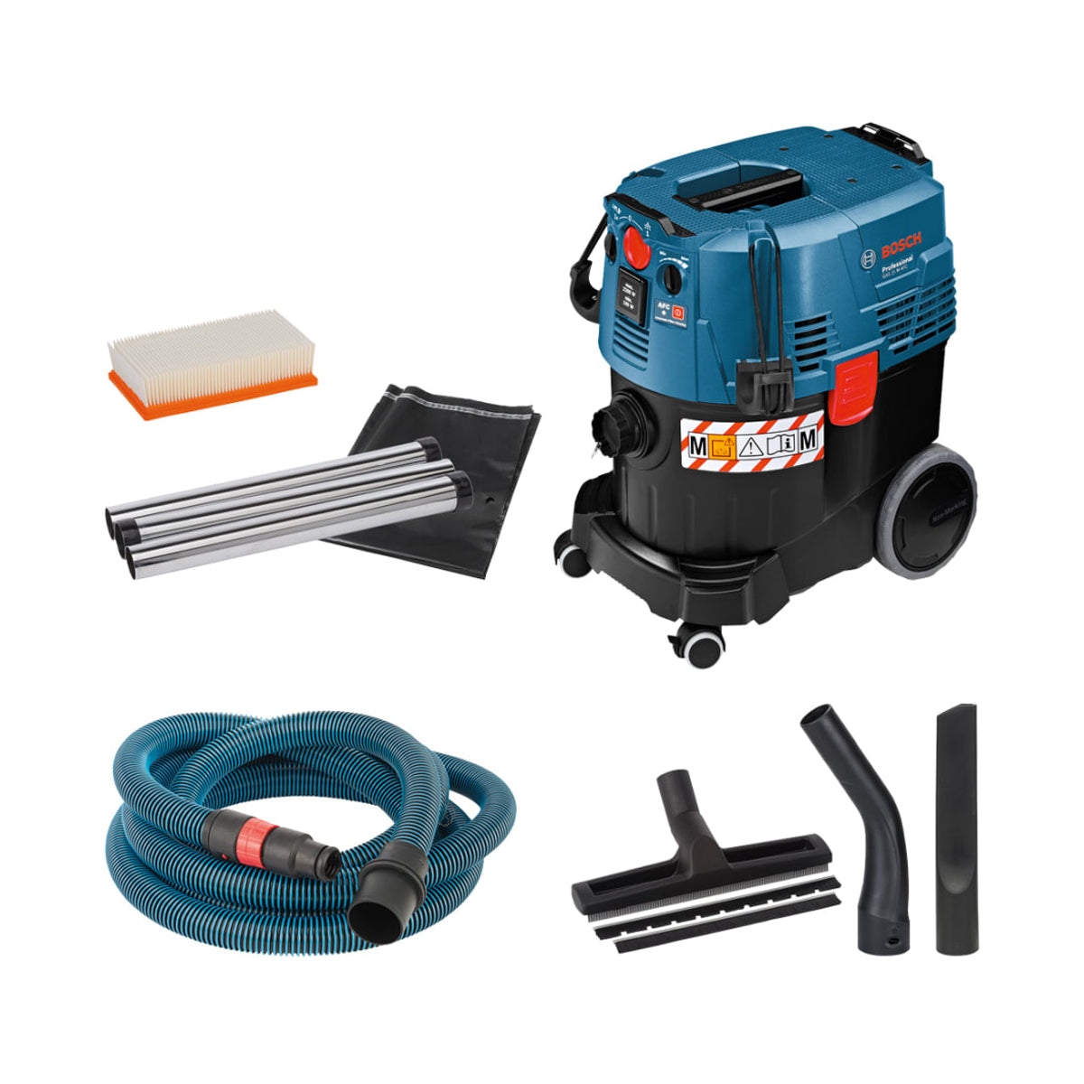 Bosch GAS 35 M AFC Professional M-Class Wet & Dry Vacuum for Efficient Cleaning 240V/1200W 06019C3160