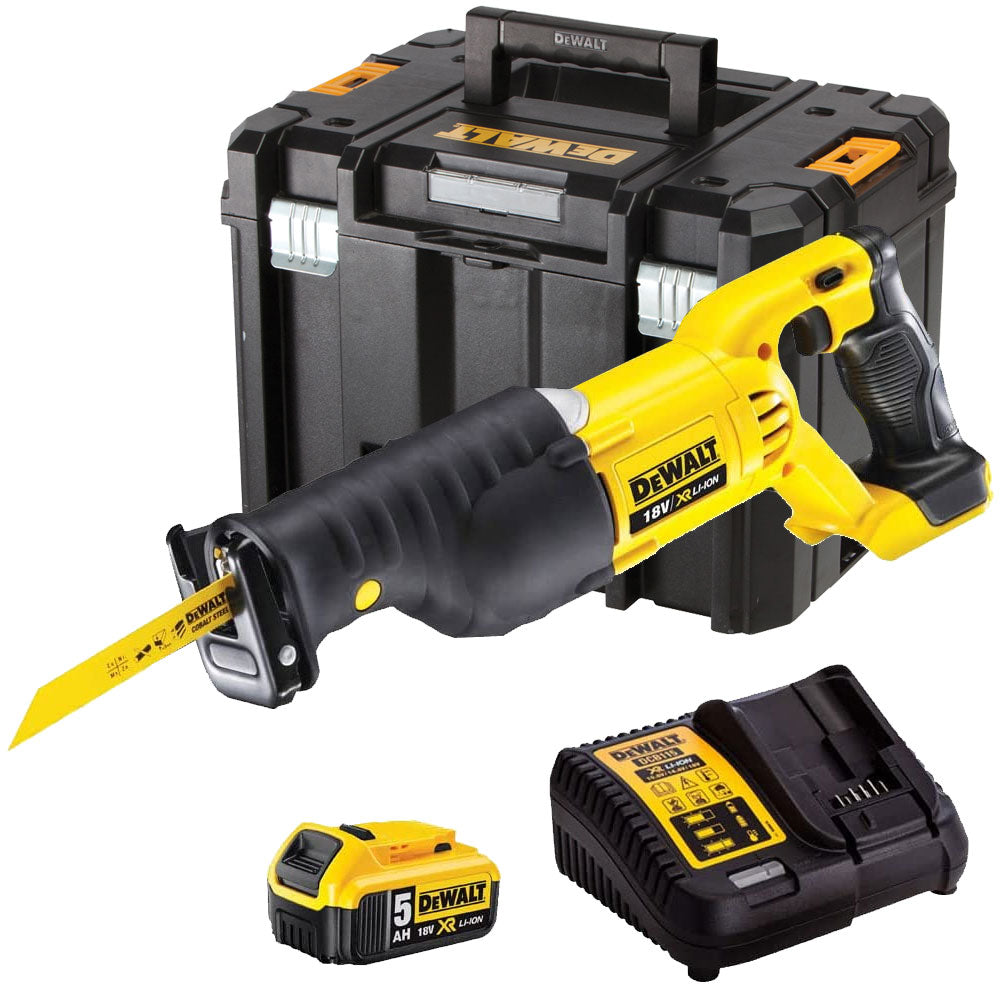 DeWalt DCS380N 18V Reciprocating Saw with 1 x 5.0Ah Battery & Charger in Case