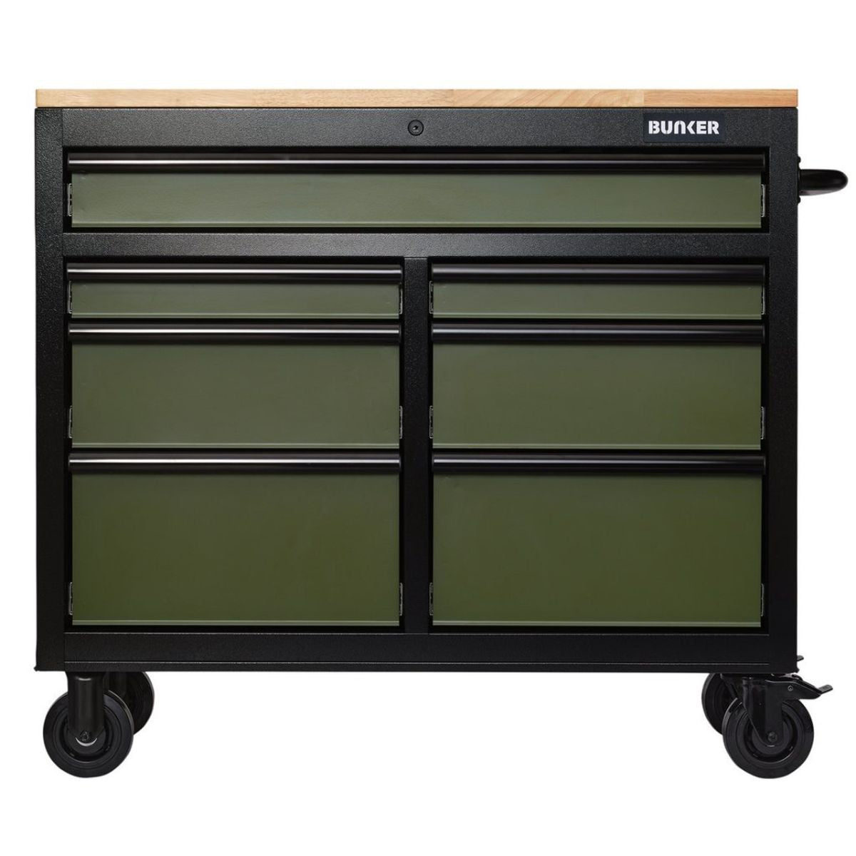 Draper B100-41GR BUNKER 41" Workbench Roller Tool Cabinet 7 Drawer Green 08221