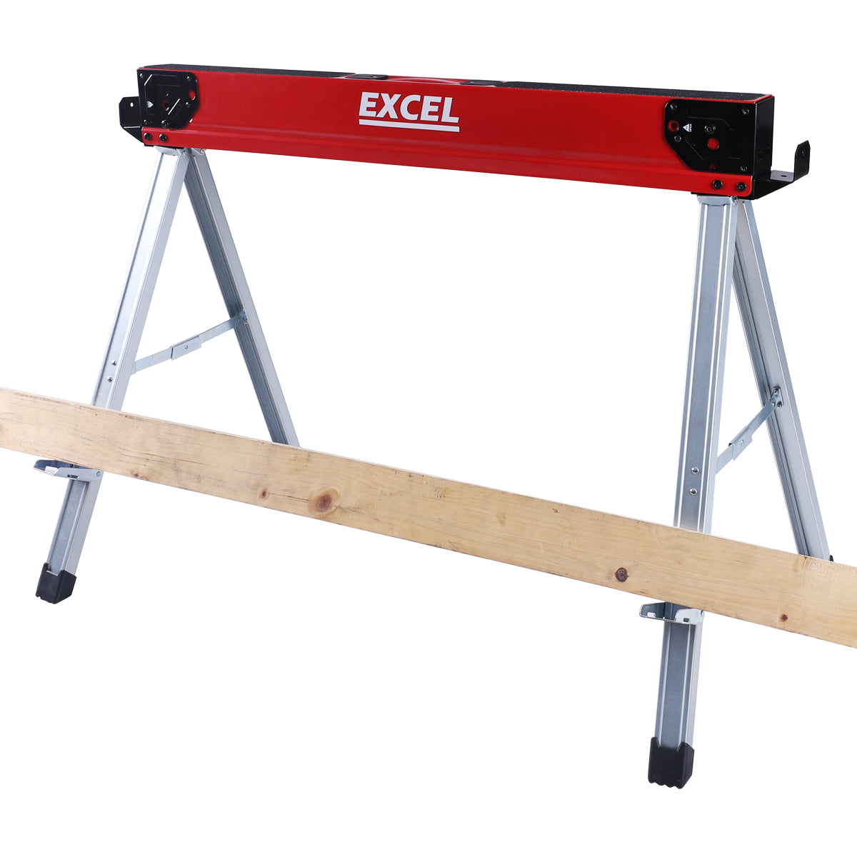 Excel Steel Sawhorse Heavy Duty Twin Pack 1178kg Capacity Item Condition Damaged Box