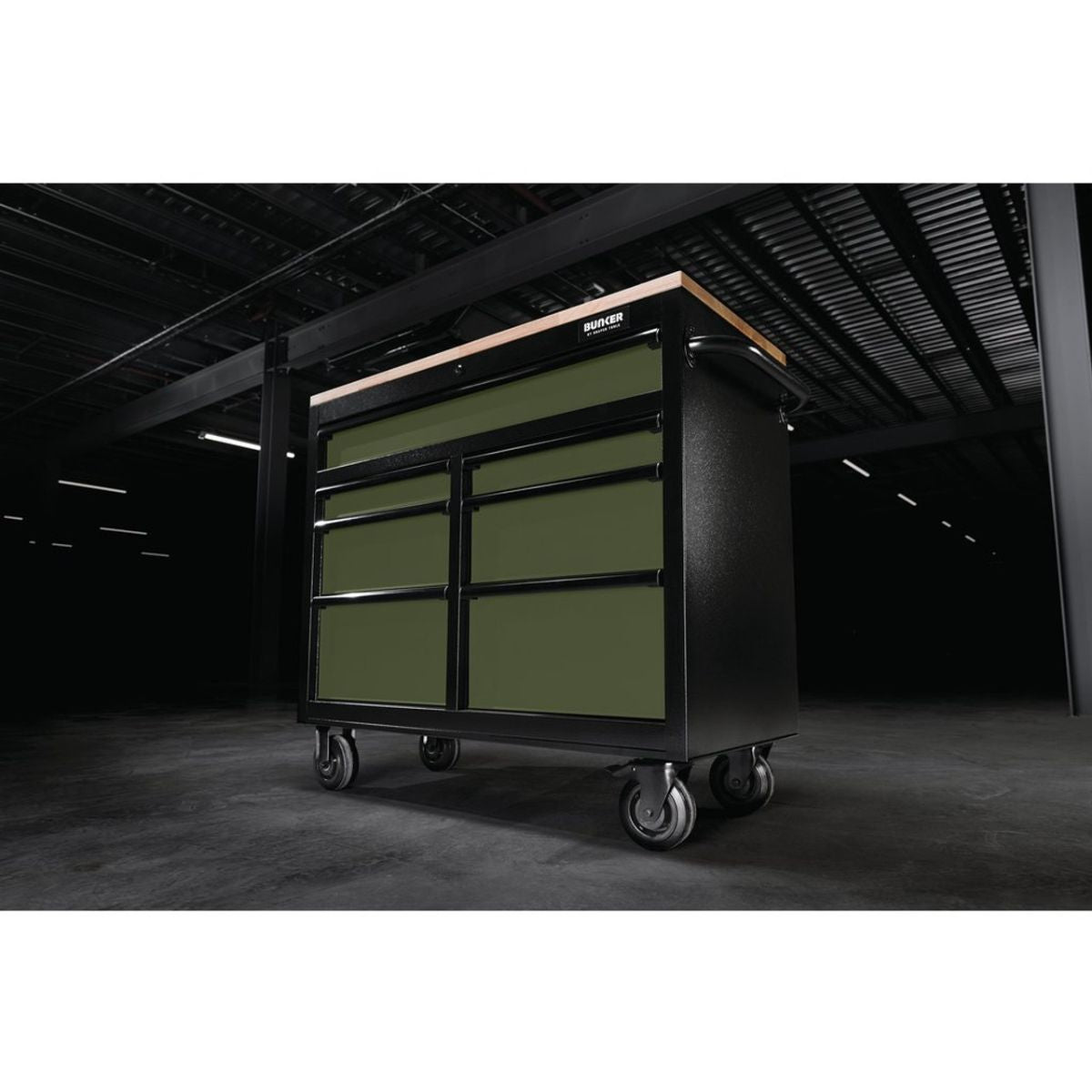 Draper B100-41GR BUNKER 41" Workbench Roller Tool Cabinet 7 Drawer Green 08221