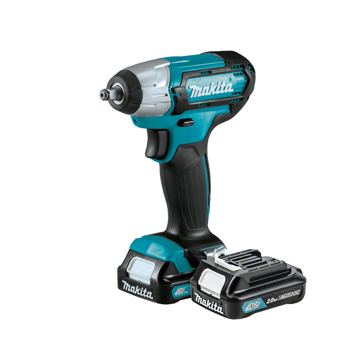 Makita TW140DWAE 12V max CXT 3/8'' Impact Wrench With 2 x 2.0Ah Batteries, Charger & Carrying Case